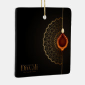 Happy Diwali Keramik Ornament (Rechts)