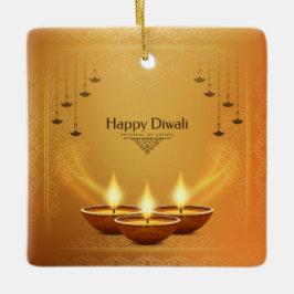 Happy Diwali Keramik Ornament