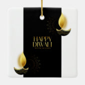 Happy Diwali Keramik Ornament (Rückseite)
