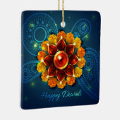 Happy Diwali Keramik Ornament (Rechts)