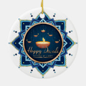 Happy Diwali Keramik Ornament (Hinten)