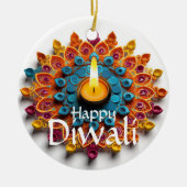 Happy Diwali Keramik Ornament (Vorne)