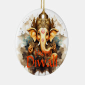 Happy Diwali Keramik Ornament (Rechts)