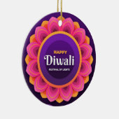 Happy Diwali Keramik Ornament (Rechts)