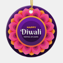 Happy Diwali Keramik Ornament