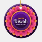 Happy Diwali Keramik Ornament (Hinten)