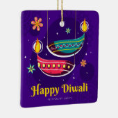 Happy Diwali Keramikornament (Rechts)