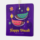 Happy Diwali Keramikornament (Links)