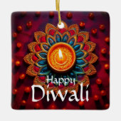Happy Diwali Keramikornament (Vorderseite)