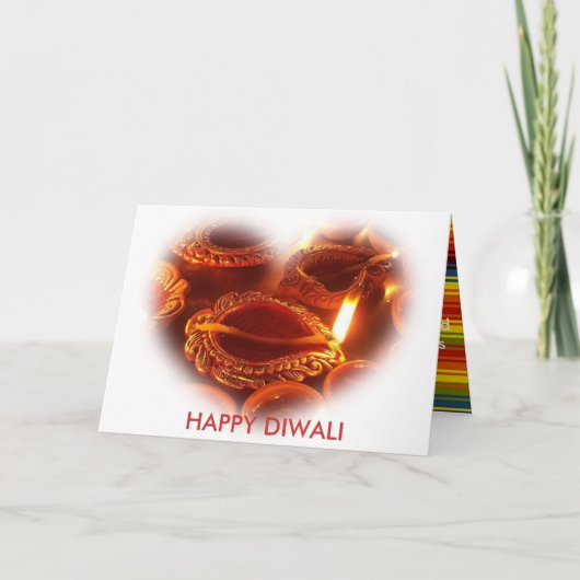 HAPPY DIWALI LAMP KARTE (Vorderseite)
