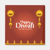 Happy Diwali Magnet (Vorne)