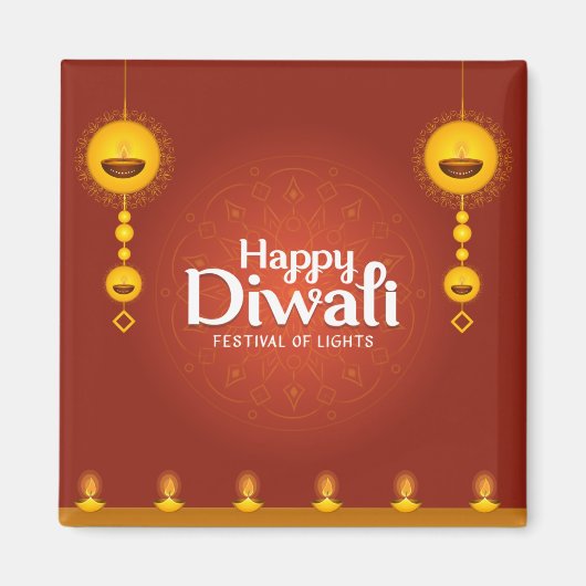 Happy Diwali Magnet (Vorne)