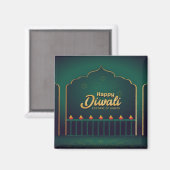 Happy Diwali Magnet (Vorderseite/Rückseite)