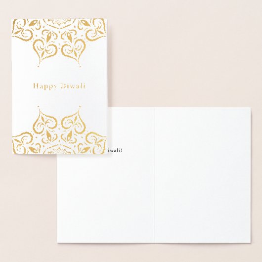 Happy Diwali Mandala - Foil Card Folienkarte (Anzeige)