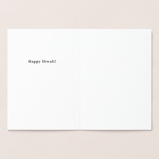 Happy Diwali Mandala - Foil Card Folienkarte (Innenseite)