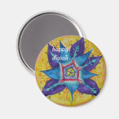 Happy Diwali mandala Magnet (Vorderseite/Rückseite)