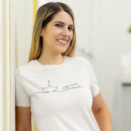 Happy Diwali minimalistisch ein Linienschiff T-Shirt