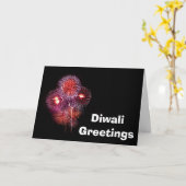 Happy Diwali mit dem benutzerdefinierten Feuerwerk Karte (Gelbe Blume)