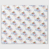 Happy Diwali mit Diya und Elephant Geschenkpapier (Flach)