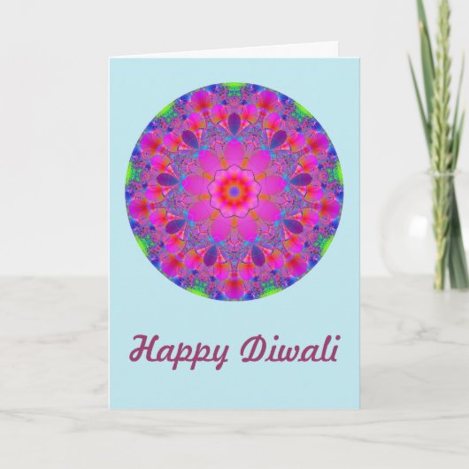 Happy Diwali mit eigenem Mantra-Text Karte (Vorderseite)