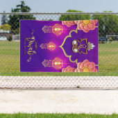 Happy Diwali mit Ganesh, Rangoli und Diya Banner (Insitu)