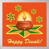 Happy Diwali mit Lantern Poster (Vorne)