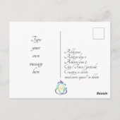 🤩 Happy Diwali mit Lord Ganesh Postkarte (Rückseite)