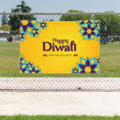 Happy Diwali mit Rangoli und Diya Banner (Insitu)