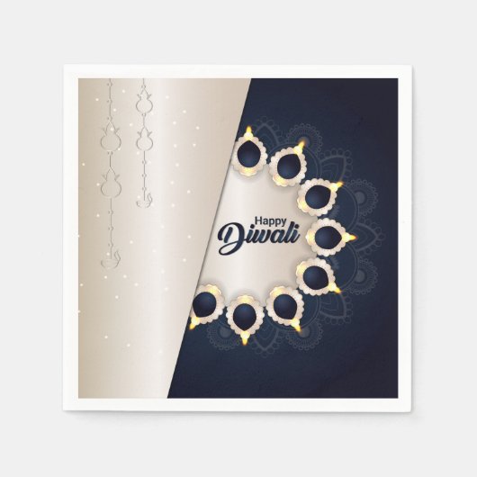 Happy Diwali Napkins Serviette (Vorderseite)