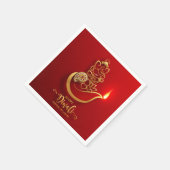 Happy Diwali Napkins Serviette (Ecke)