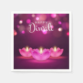 Happy Diwali Napkins Serviette (Vorderseite)