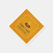 Happy Diwali Napkins Serviette (Ecke)