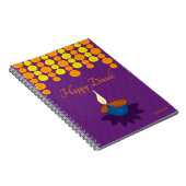Happy Diwali Notebook Notizblock (Rechte Seite)
