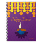 Happy Diwali Notebook Notizblock (Vorderseite)