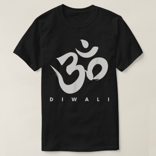 Happy Diwali OM Hindu Festival der Lichter Geschen T-Shirt (Design vorne)