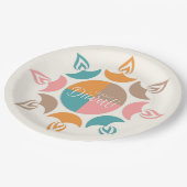 Happy Diwali Paper Plate Pappteller (Schrägansicht)