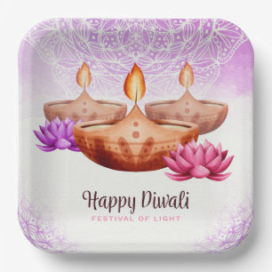 Happy Diwali Paper Plate Pappteller