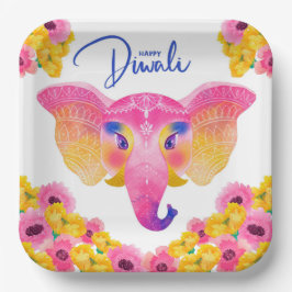 Happy Diwali Paper Plate Pappteller