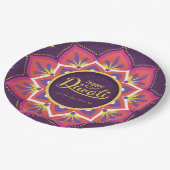 Happy Diwali Paper Plate Pappteller (Schrägansicht)