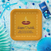 Happy Diwali Paper Plate Pappteller (Party)