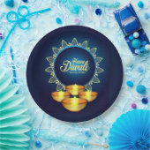 Happy Diwali Paper Plate Pappteller (Party)