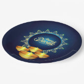 Happy Diwali Paper Plate Pappteller (Schrägansicht)