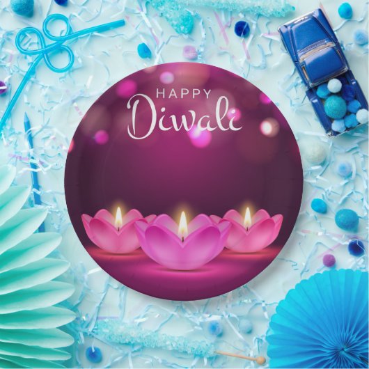Happy Diwali Paper Plate Pappteller (Party)