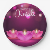 Happy Diwali Paper Plate Pappteller (Vorderseite)