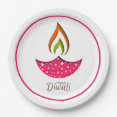 Happy Diwali Paper Plate Pappteller (Vorderseite)