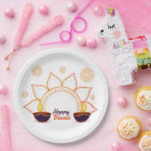 Happy Diwali Paper Plate Pappteller (Party)
