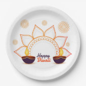 Happy Diwali Paper Plate Pappteller (Vorderseite)