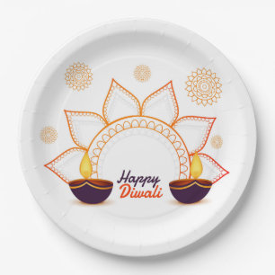 Happy Diwali Paper Plate Pappteller