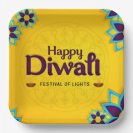 Happy Diwali Paper Plate Pappteller