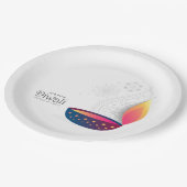 Happy Diwali Paper Plate Pappteller (Schrägansicht)